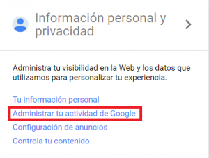 Actividad Google